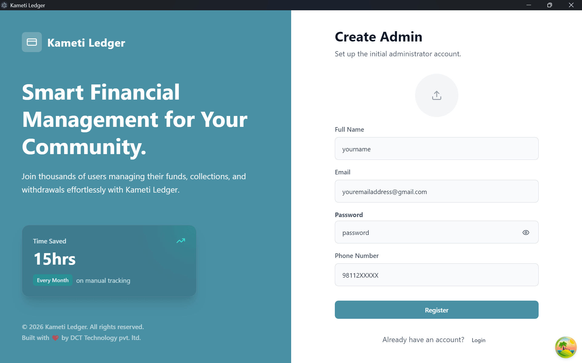 Create Admin Account